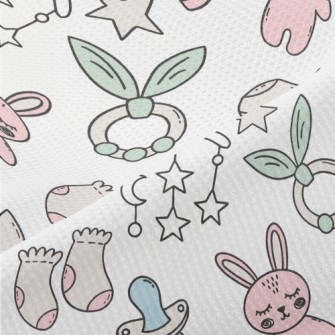 Cartoon Hand Drawn Baby Produc Piqué