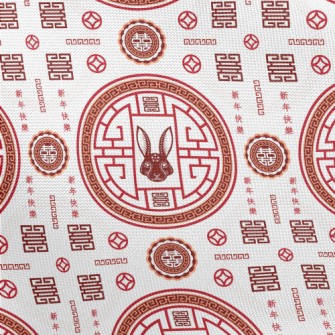 Chinese Year Of The Rabbit Pat Pongee