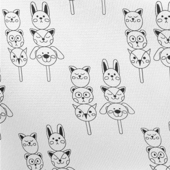 Hand-painted Animal-shaped Dum Pongee