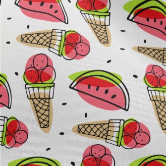Watermelon Flavored Ice Cream Chiffon