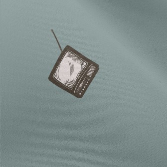 Retro Hand-painted TV Chiffon