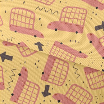 Crayon Graffiti Bus Waterproof Oxford