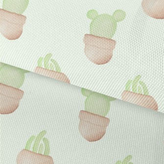 Watercolor Hand Drawn Cactus Waterproof Oxford