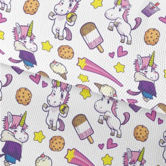 Unicorns And Desserts Waterproof Oxford