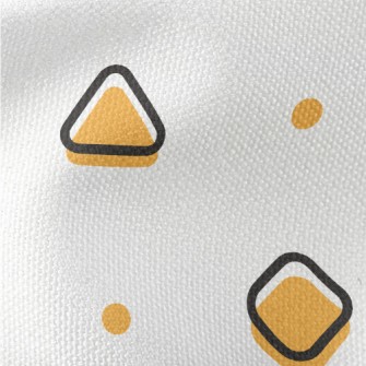 Orange Geometric Shapes Waterproof Canvas