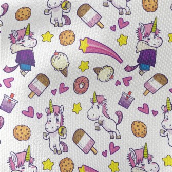 Unicorns And Desserts Waterproof Canvas