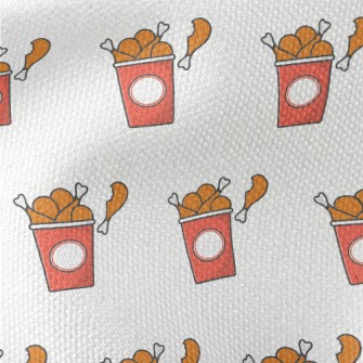 Delicious Cartoon Fried Chicke Waterproof Canvas