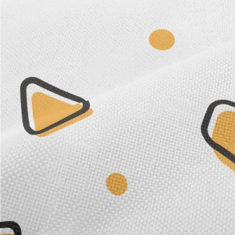 Orange Geometric Shapes Performance Linen