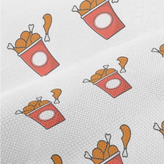 Delicious Cartoon Fried Chicke Performance Linen