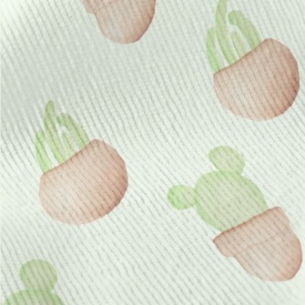 Watercolor Hand Drawn Cactus Standard Corduroy