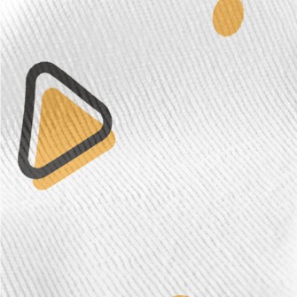 Orange Geometric Shapes Standard Corduroy