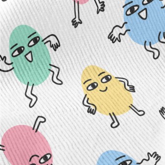 Naughty Dancing Easter Eggs Standard Corduroy