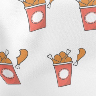 Delicious Cartoon Fried Chicke Stretch Ponte