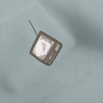 Retro Hand-painted TV Micro Fleece