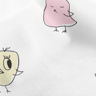 Abstract Hand Drawn Bird Micro Fleece