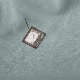 Retro Hand-painted TV Minky