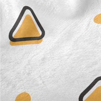 Orange Geometric Shapes Minky