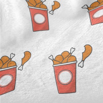 Delicious Cartoon Fried Chicke Minky