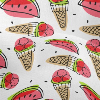 Watermelon Flavored Ice Cream Lightweight Performance Linen