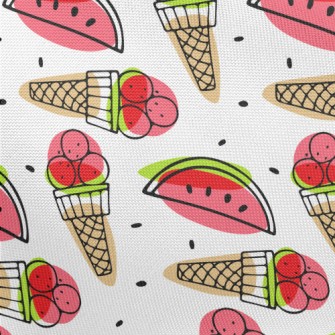 Watermelon Flavored Ice Cream Pongee