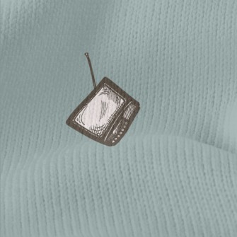 Retro Hand-painted TV Stretch Jersey