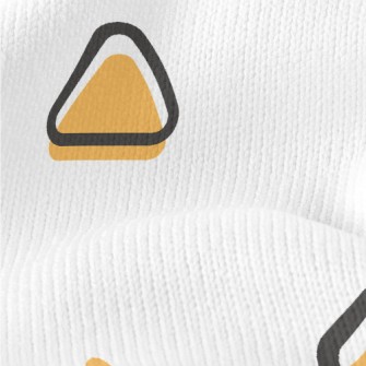 Orange Geometric Shapes Stretch Jersey