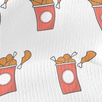 Delicious Cartoon Fried Chicke Stretch Jersey