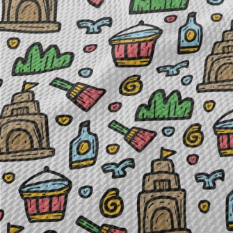 Beach Entertainment Birdseye Piqué