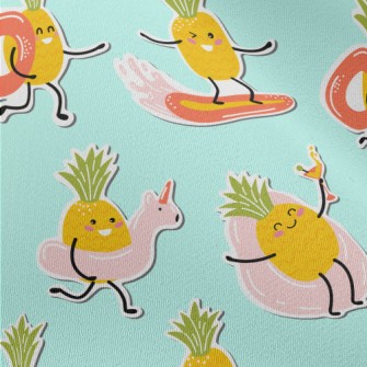 Holiday Pineapple Sticker Chiffon