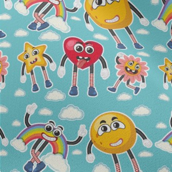 Funny Emoticons Chiffon