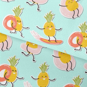 Holiday Pineapple Sticker Waterproof Oxford