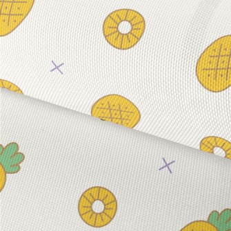 Pineapple And Pineapple Slices Waterproof Oxford