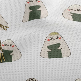 Various Flavors Of Rice Balls Athletic Mesh Flat Back