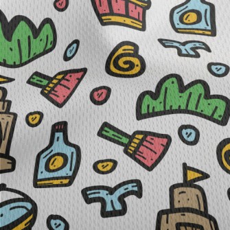 Beach Entertainment Athletic Mesh Flat Back