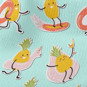 Holiday Pineapple Sticker Terry