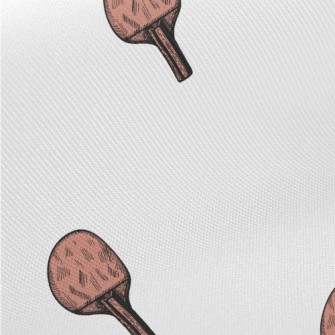 Red Table Tennis Racket Twill