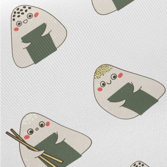 Various Flavors Of Rice Balls Twill