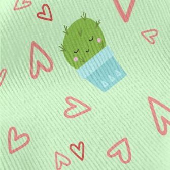 Cute Cactus With Closed Eyes Standard Corduroy
