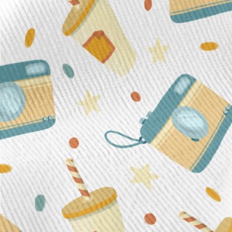 Yellow Camera And Milkshake Standard Corduroy