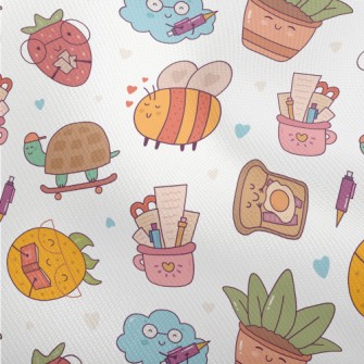 Cute Animal And Plant Campus Dobby