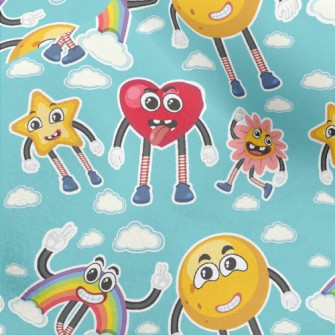Funny Emoticons Micro Fleece
