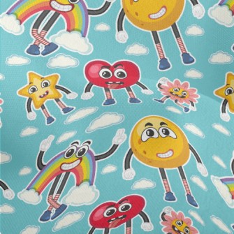 Funny Emoticons Lightweight Performance Linen