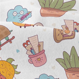 Cute Animal And Plant Campus Modern Jersey