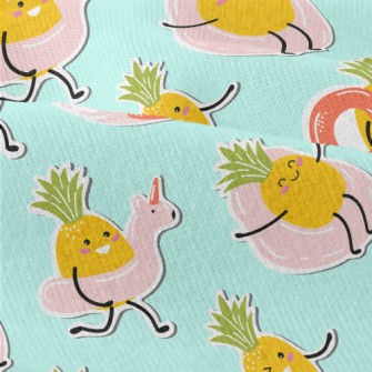 Holiday Pineapple Sticker Modern Jersey