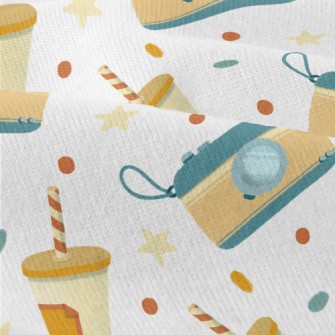 Yellow Camera And Milkshake Modern Jersey