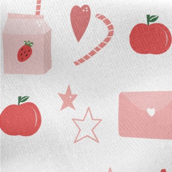 Summer Pink Items Jersey Backed Fleece