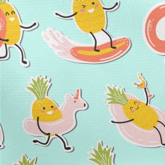 Holiday Pineapple Sticker Pongee