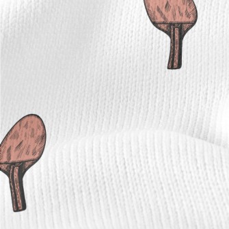 Red Table Tennis Racket Stretch Jersey