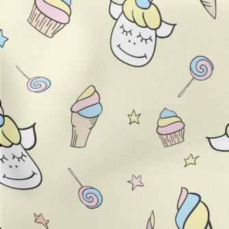 Fantasy Unicorn Party Lightweight Cotton Poplin