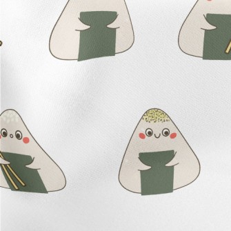 Various Flavors Of Rice Balls Lightweight Cotton Poplin